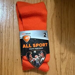 Youth All Sport Orange Socks